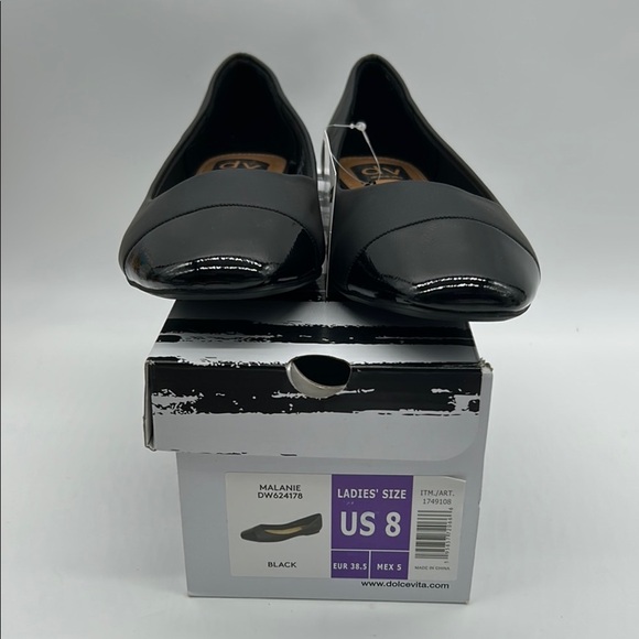 DV by Dolce Vita Classic Black Cap-Toe Ballet Flats | Size 8 New With Box - Picture 11 of 11
